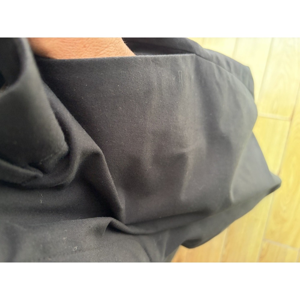 UNIQLO Wide Leg Dress Pants Black M Size 8 High Waisted Trouser Pockets 28–29 in - Picture 9 of 14